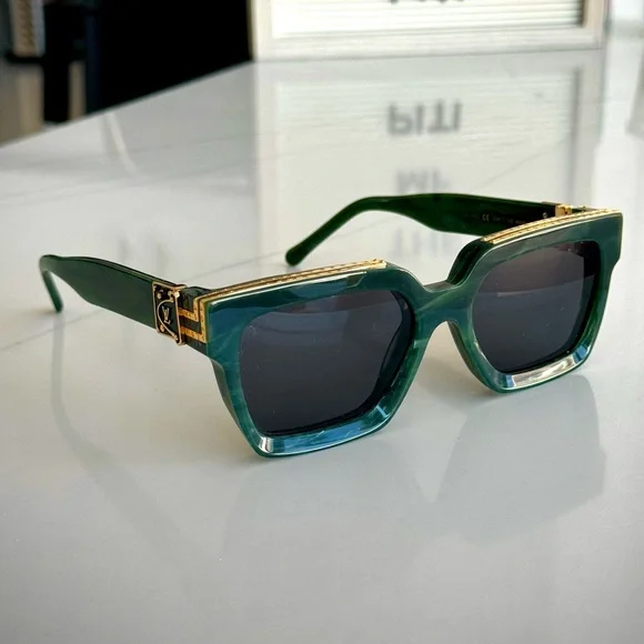 Louis Vuitton Millionaires Sunglasses Green Marble